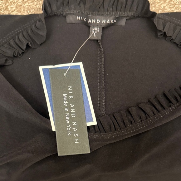 Chic Black Ruffle Sleeve Midi Dress - Picture 6 of 8